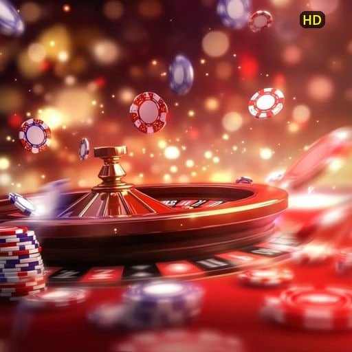 Meja Texas Poker di hahagacor dengan kartu komunitas dan chip pemain